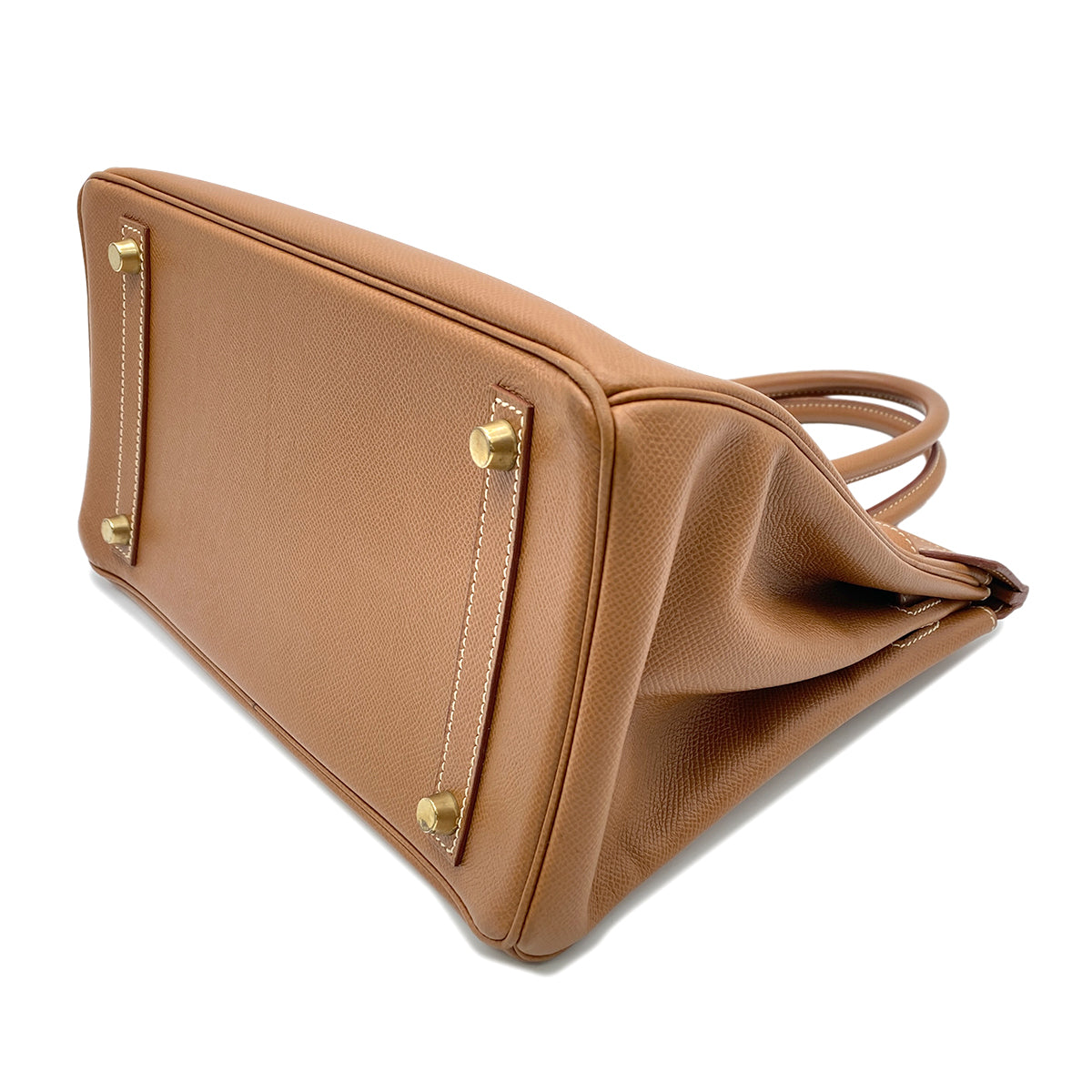 HERMES BIRKIN 30 GOLD COUCHEVEL HAND BAG □A GHW 90265893