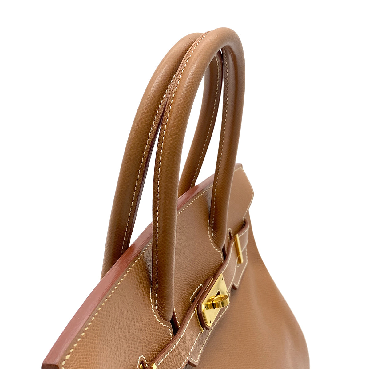 HERMES BIRKIN 30 GOLD COUCHEVEL HAND BAG □A GHW 90265893