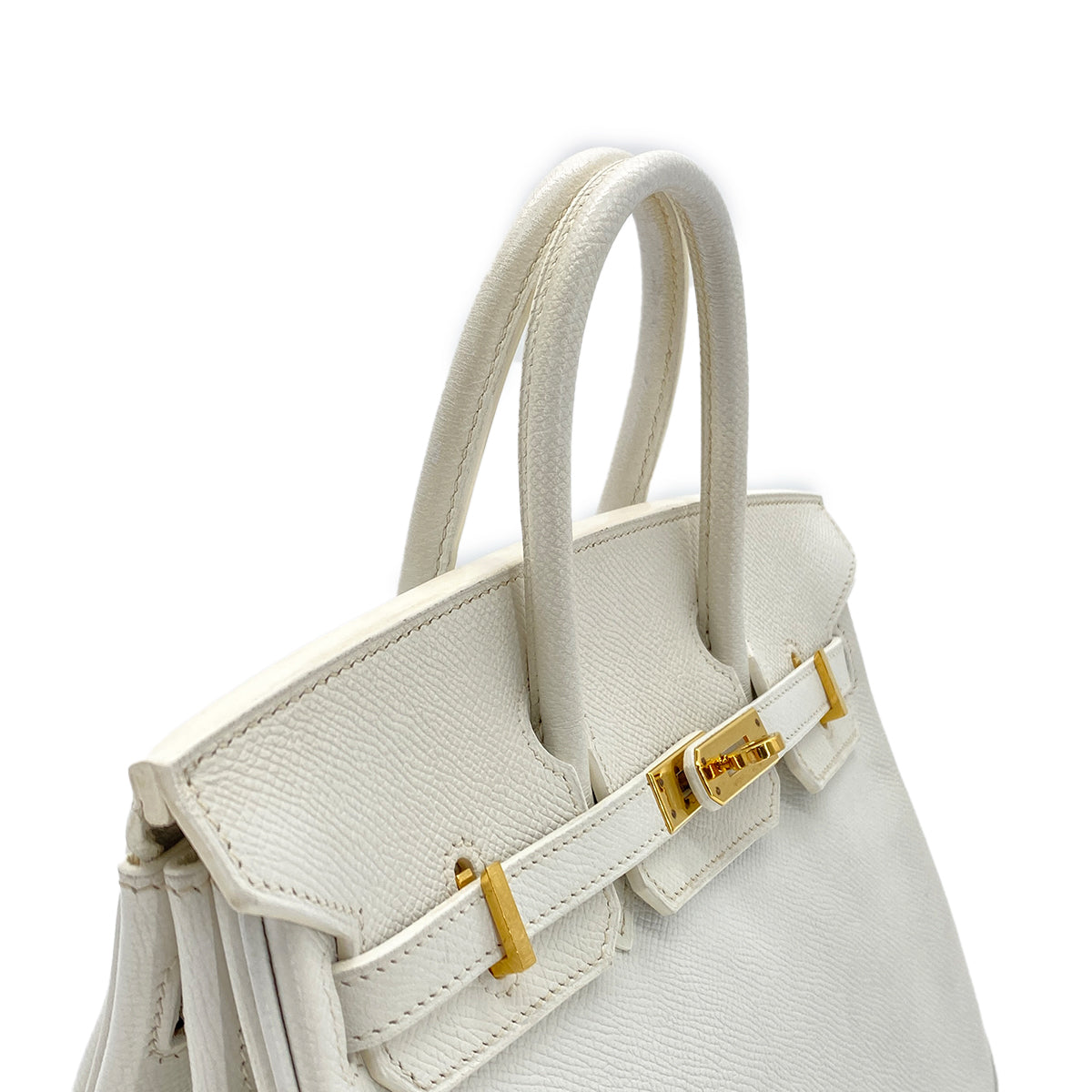 HERMES BIRKIN 25 WHITE VEAU EPSOM HAND BAG □N GHW 90265894
