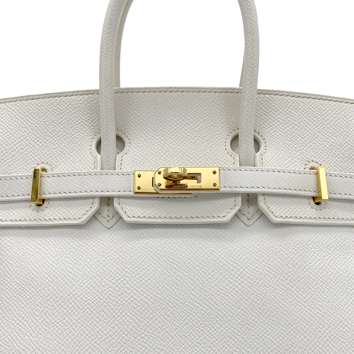 HERMES BIRKIN 25 WHITE VEAU EPSOM HAND BAG □N GHW 90265894