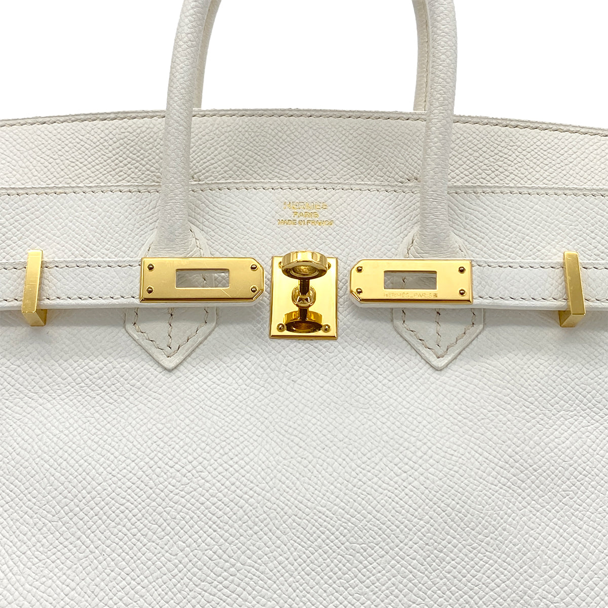 HERMES BIRKIN 25 WHITE VEAU EPSOM HAND BAG □N GHW 90265894