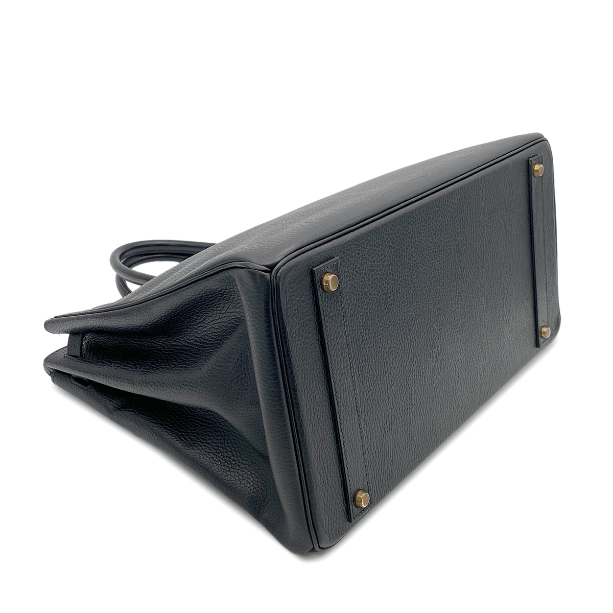 HERMES BIRKIN 40 BLACK ARDENNES HAND BAG 〇Y GHW 90265895