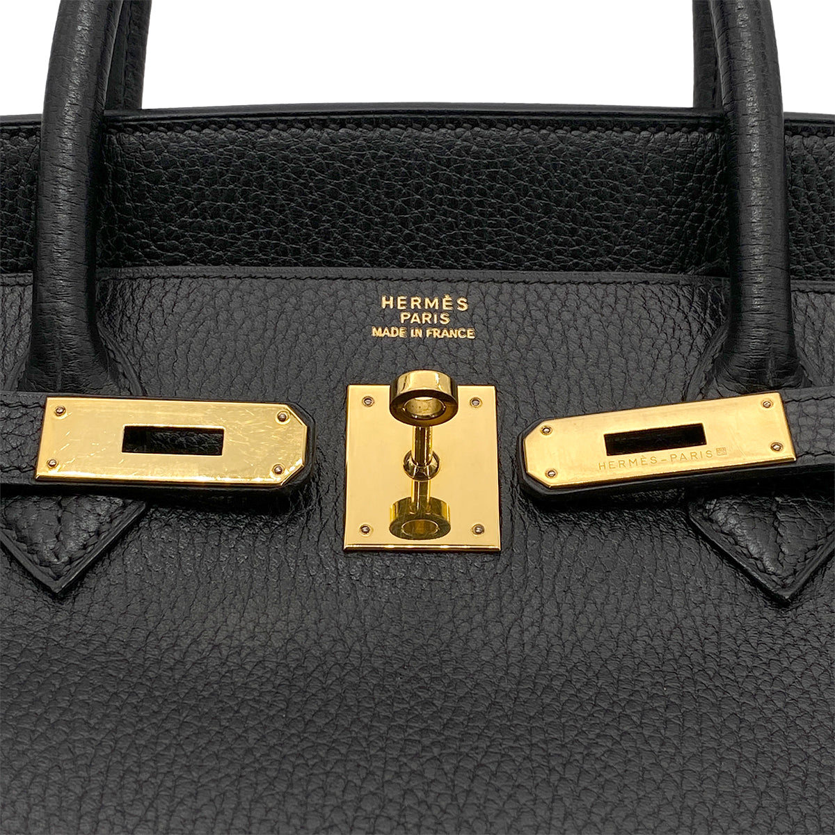 HERMES BIRKIN 40 BLACK ARDENNES HAND BAG 〇Y GHW 90265895