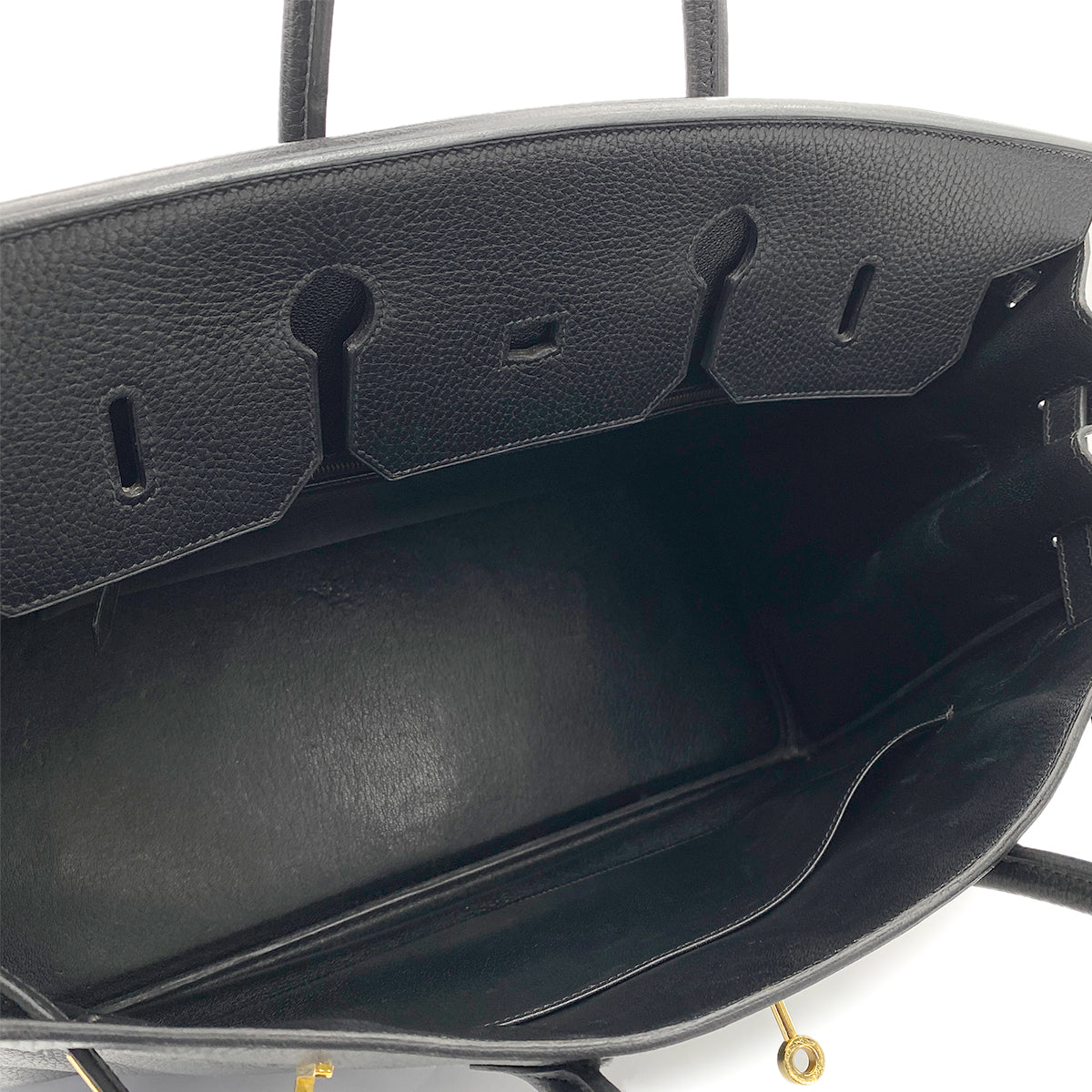 HERMES BIRKIN 40 BLACK ARDENNES HAND BAG 〇Y GHW 90265895