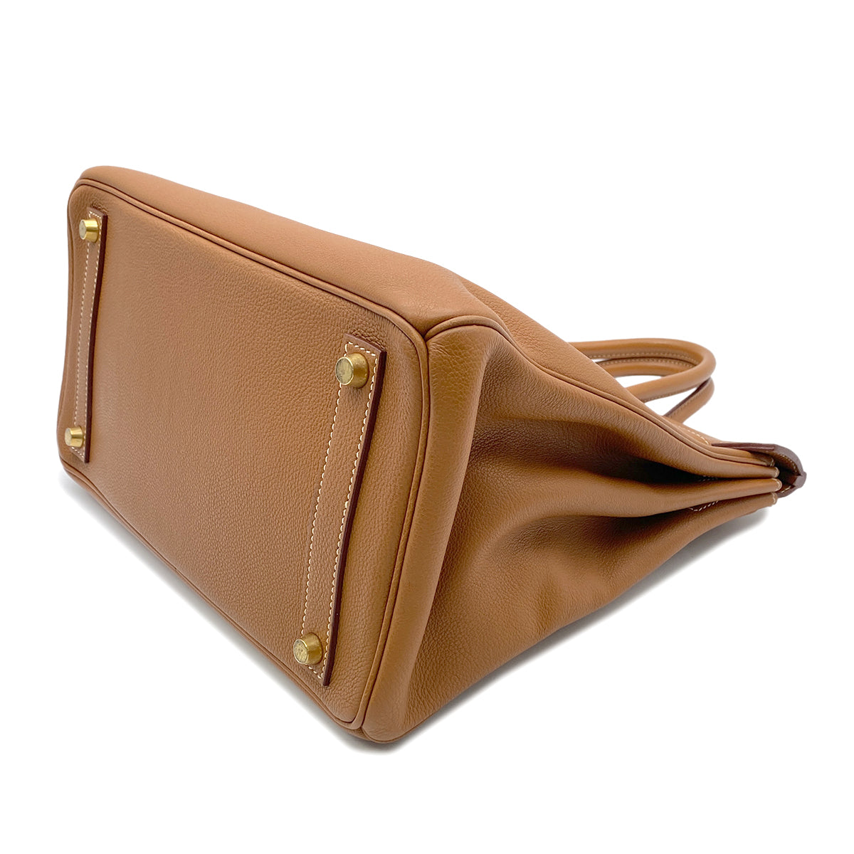 HERMES HAUT A COURROIES 32 GOLD TOGO HAND BAG □F GHW  90265904