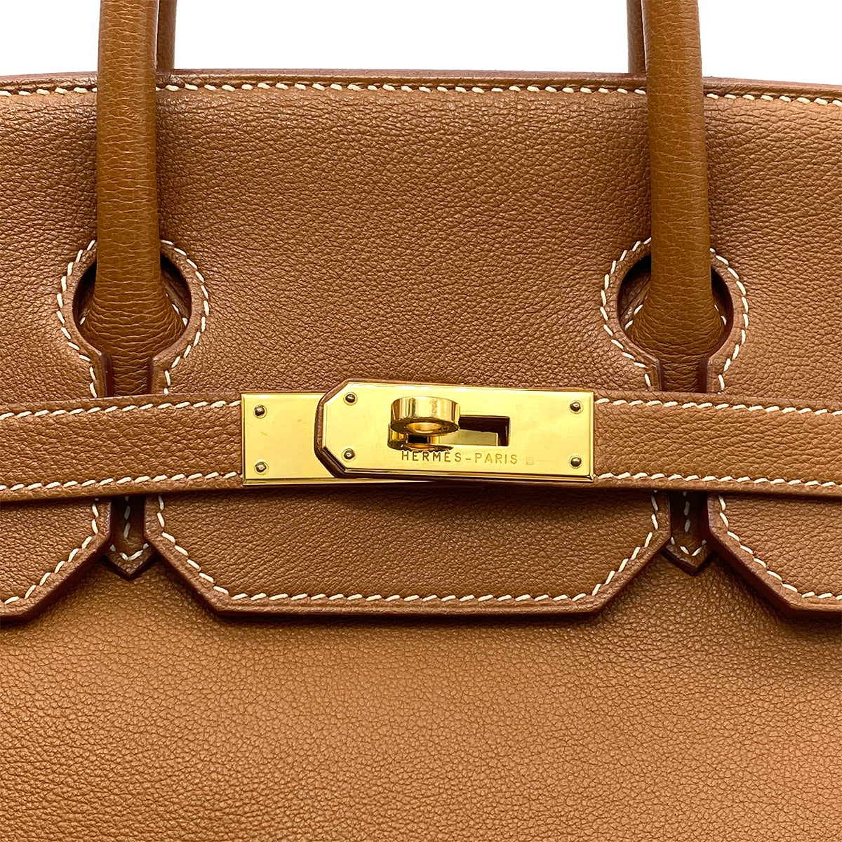 HERMES HAUT A COURROIES 32 GOLD TOGO HAND BAG □F GHW  90265904