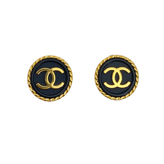 CHANEL VINTAGE EARRINGS COCOMARK ROUND ACCESSORY 97P 90265925