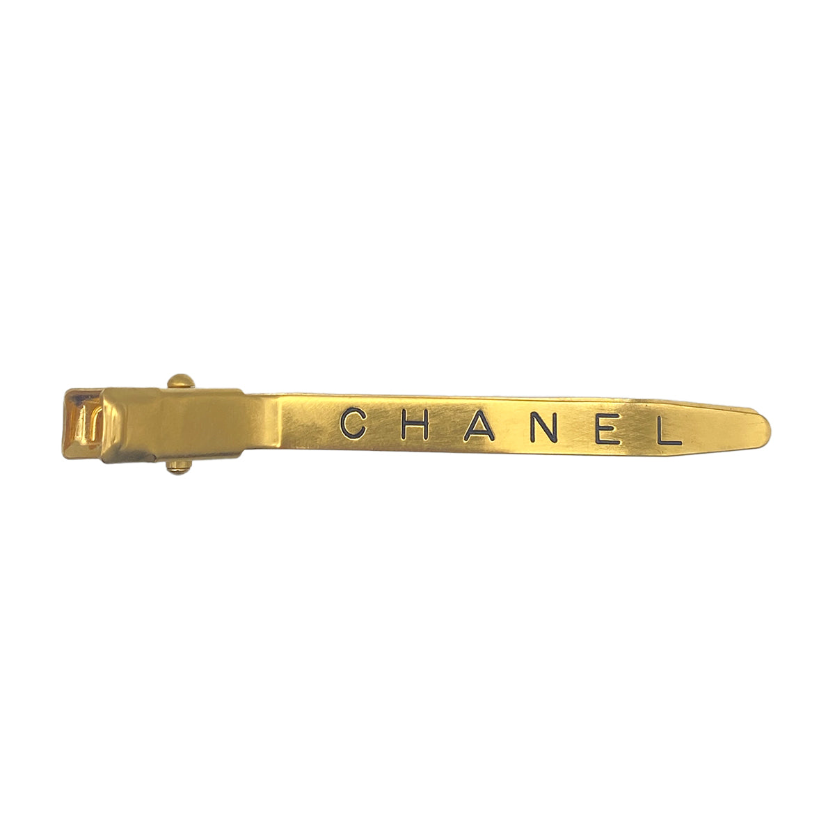 CHANEL VINTAGE VALLETTA CLIP LOGO HAIR ACCESSORY 90265935