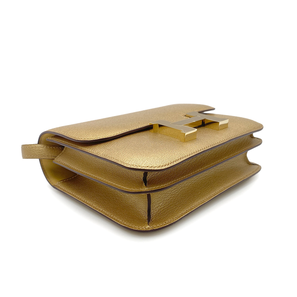 HERMES MINI CONSTANCE 18 MIROIR NEW DORE CHEVRE CHAMKILA SHOULDER BAG B GHW 90266133