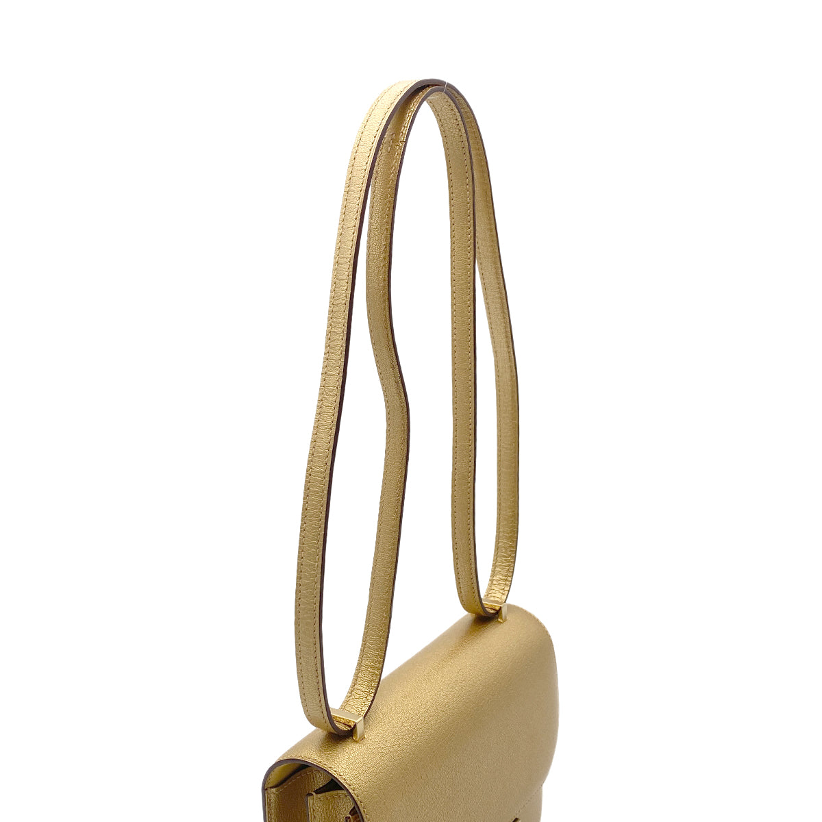 HERMES MINI CONSTANCE 18 MIROIR NEW DORE CHEVRE CHAMKILA SHOULDER BAG B GHW 90266133