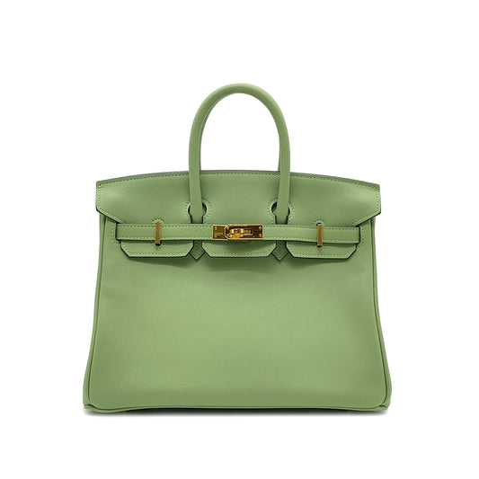 HERMES BIRKIN 25 VERT CRIQUET SWIFT HAND BAG Y GHW 90266138