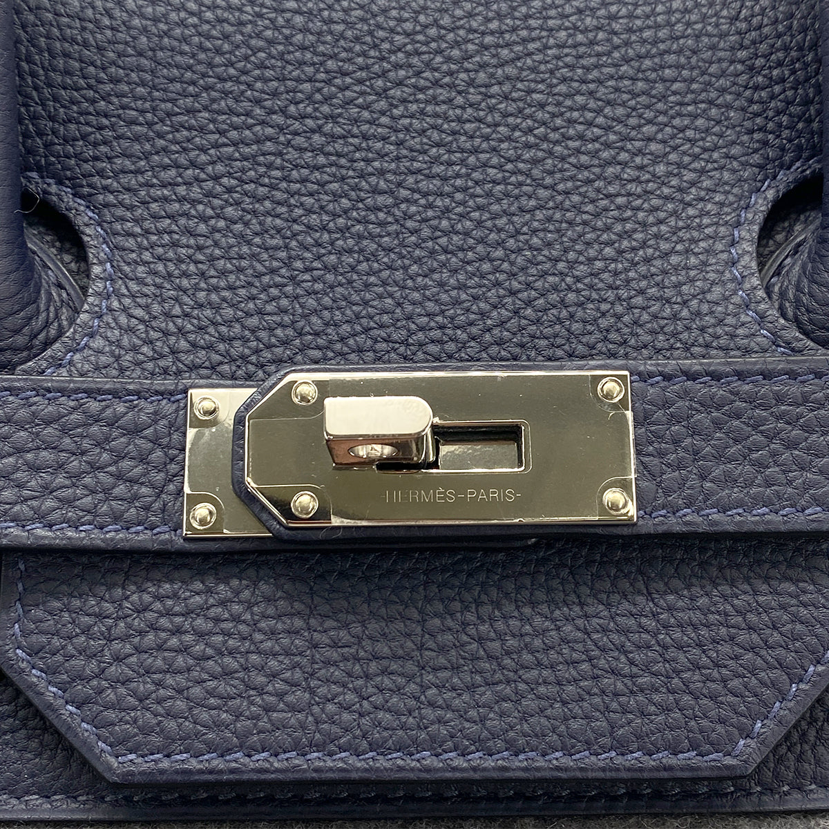 HERMES HAUT A COURROIES 40 TODOO BLEU NUIT GRIS MOYEN TOGO FEUTRE HAND BAG A 90266139