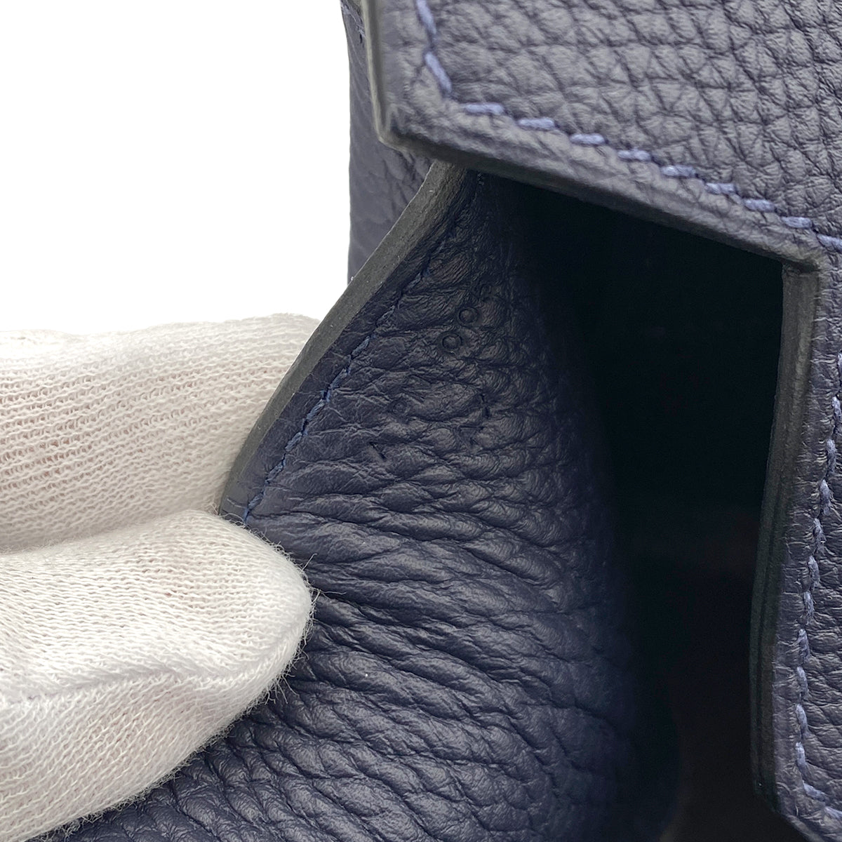 HERMES HAUT A COURROIES 40 TODOO BLEU NUIT GRIS MOYEN TOGO FEUTRE HAND BAG A 90266139