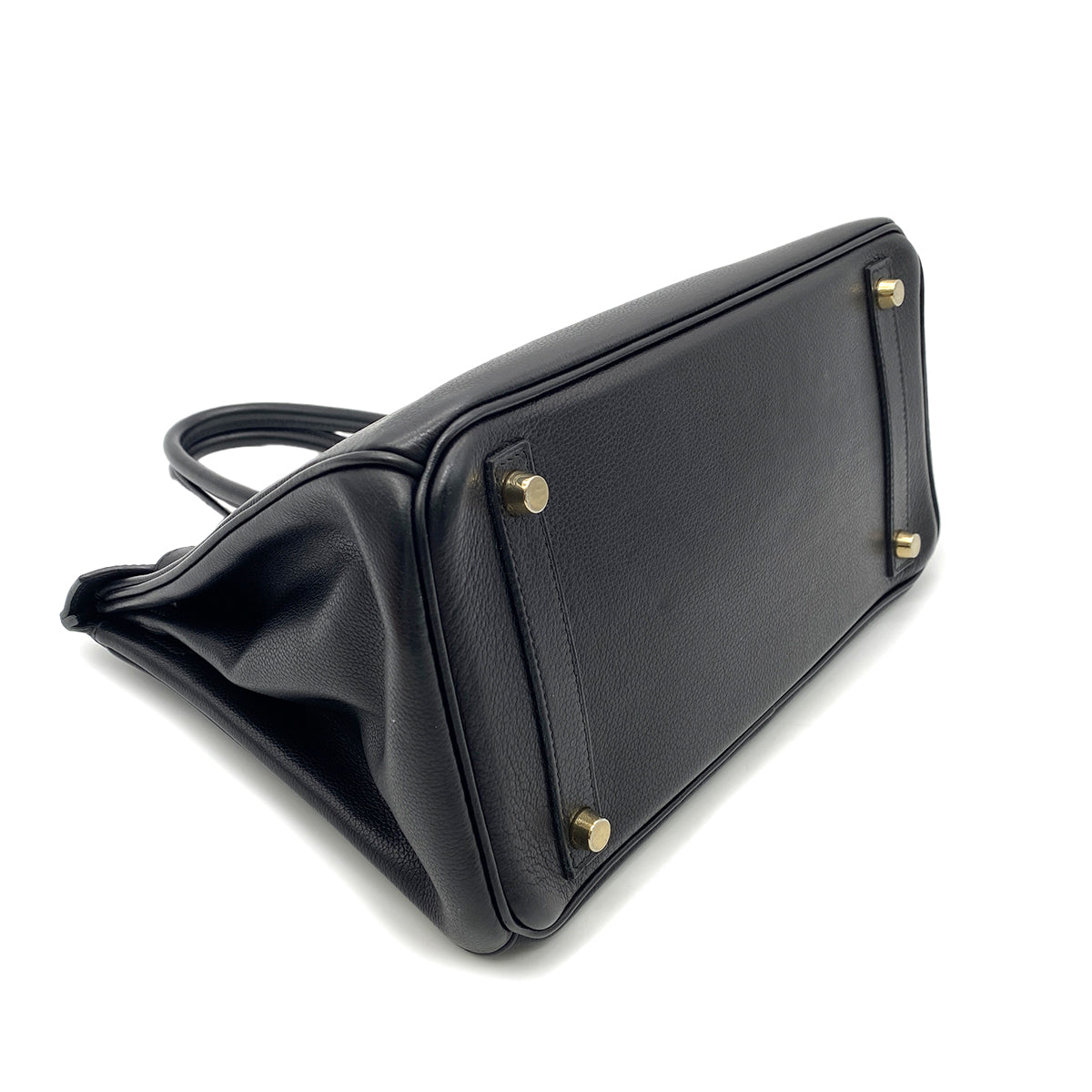 HERMES BIRKIN 30 BLACK VEAU GULLIVER HAND BAG □J GHW 90266147