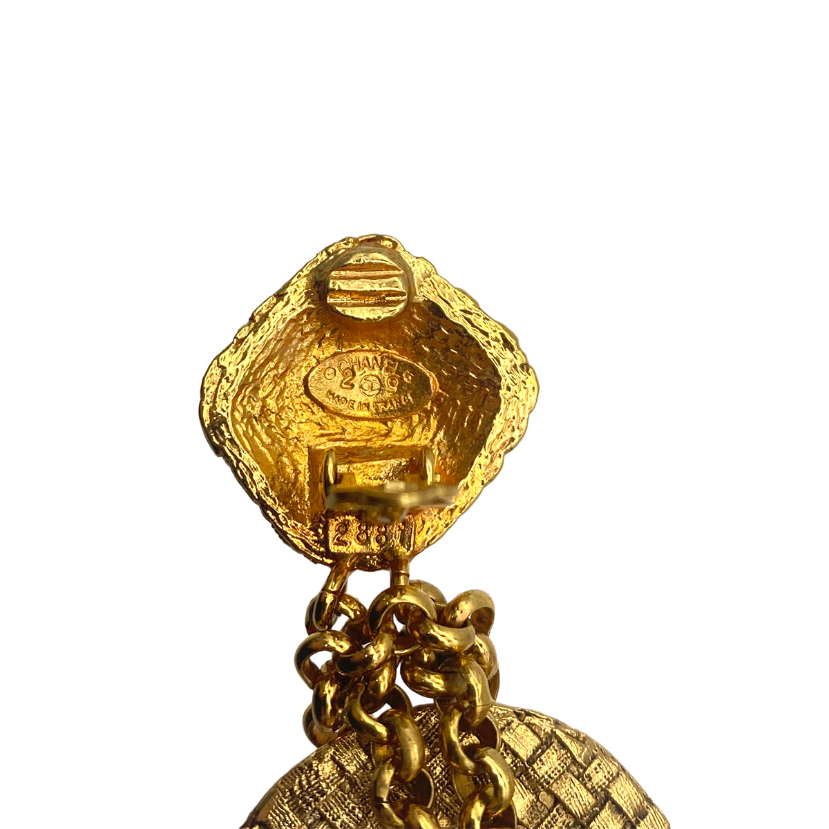 CHANEL VINTAGE EARRINGS COCOMARK SWING ACCESSORY 29 90266151