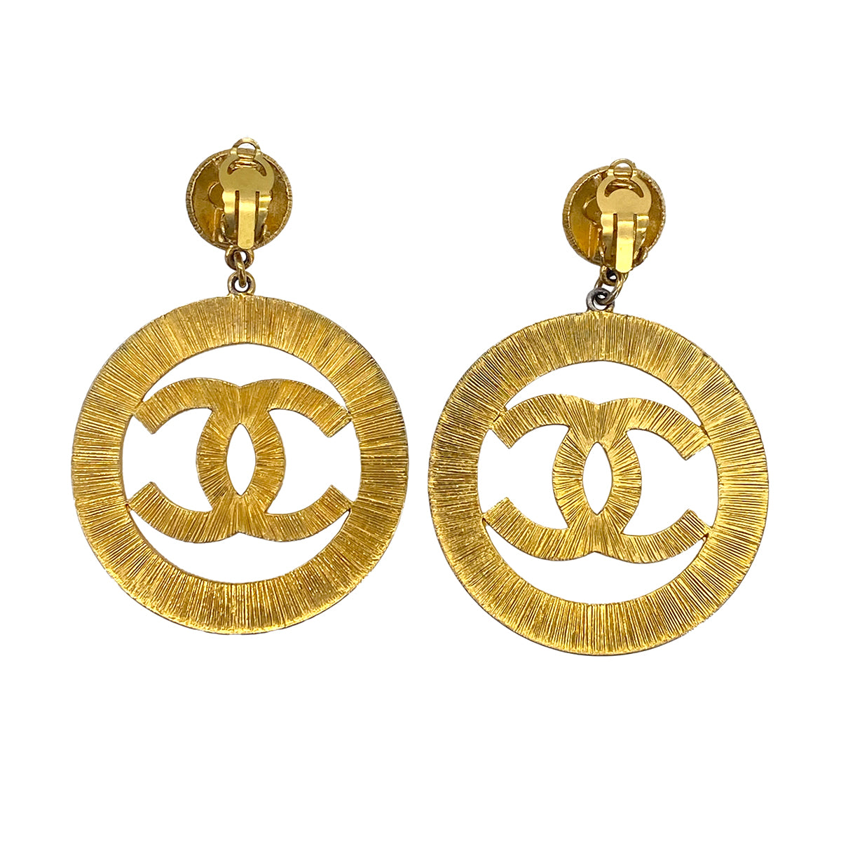CHANEL VINTAGE EARRINGS COCOMARK SWING ACCESSORY 93A 90266153
