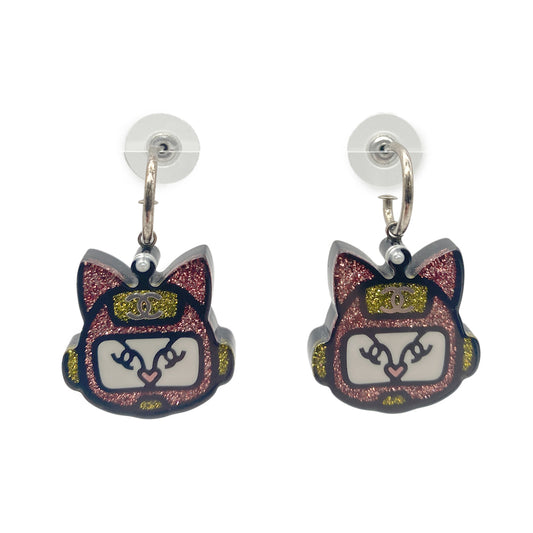 CHANEL EARRINGS CAT ROBOT COCOMARK ACCESSORY 17S 90266166