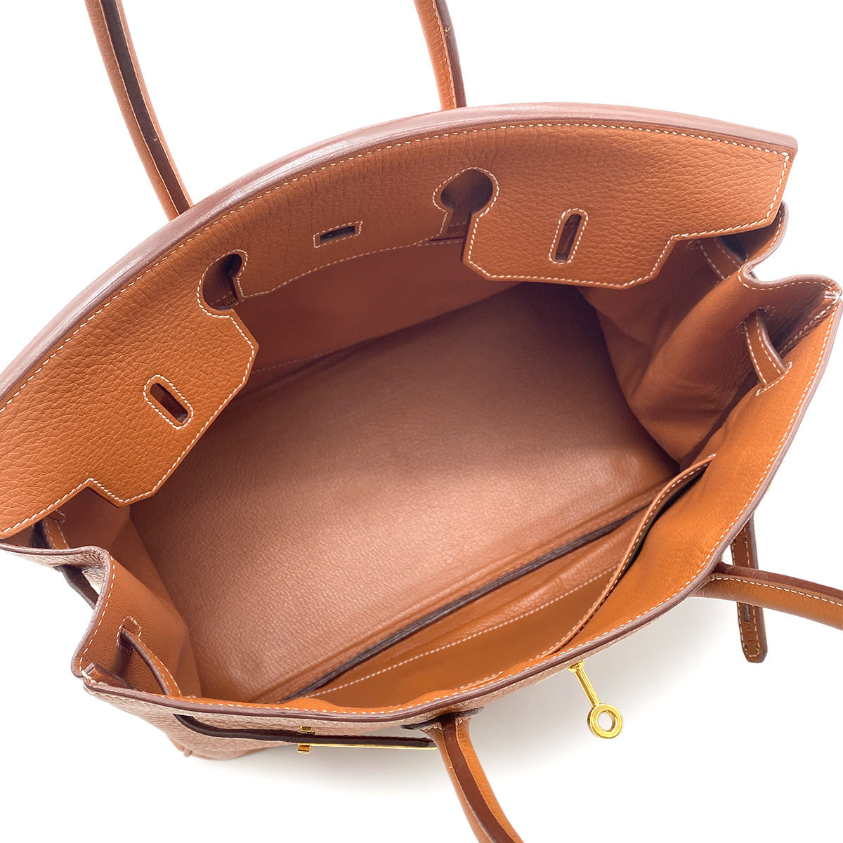 HERMES BIRKIN 35 ETRUSQUE FJORD HAND BAG □I GHW 90266248