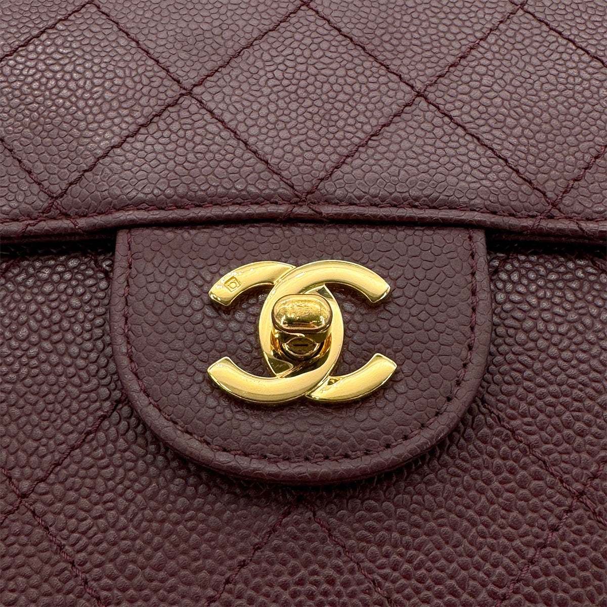 CHANEL VINTAGE MATELASSE CHAIN SHOULDER BAG BORDEAUX CAVIAR SKIN 90266251