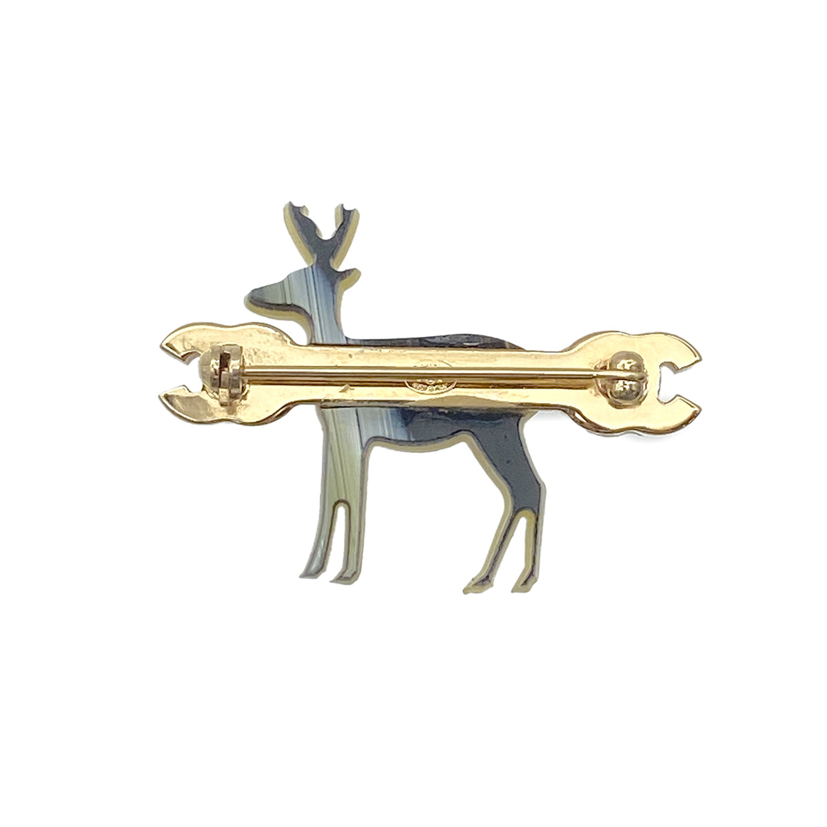 CHANEL COCOMARK BROOCH DEER MOTIF ACCESSORY 01A 90266420