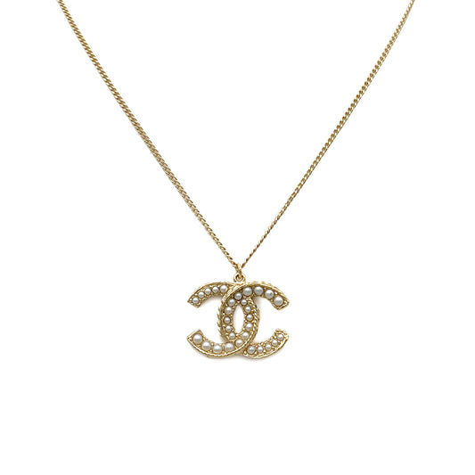 CHANEL NECKLACE COCOMARK FAUX PEARL ACCESSORY F15V 90266422