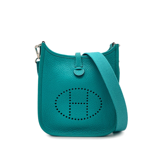 HERMES EVELYNE TPM BLEU PAON TAURILLON CLEMENCE SHOULDER BAG X 90266424