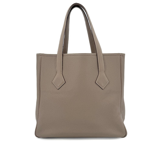 HERMES VICTORIA CABAS 32 ETOUPE TAURILLON CLEMENCE TOTE BAG □J 90266436