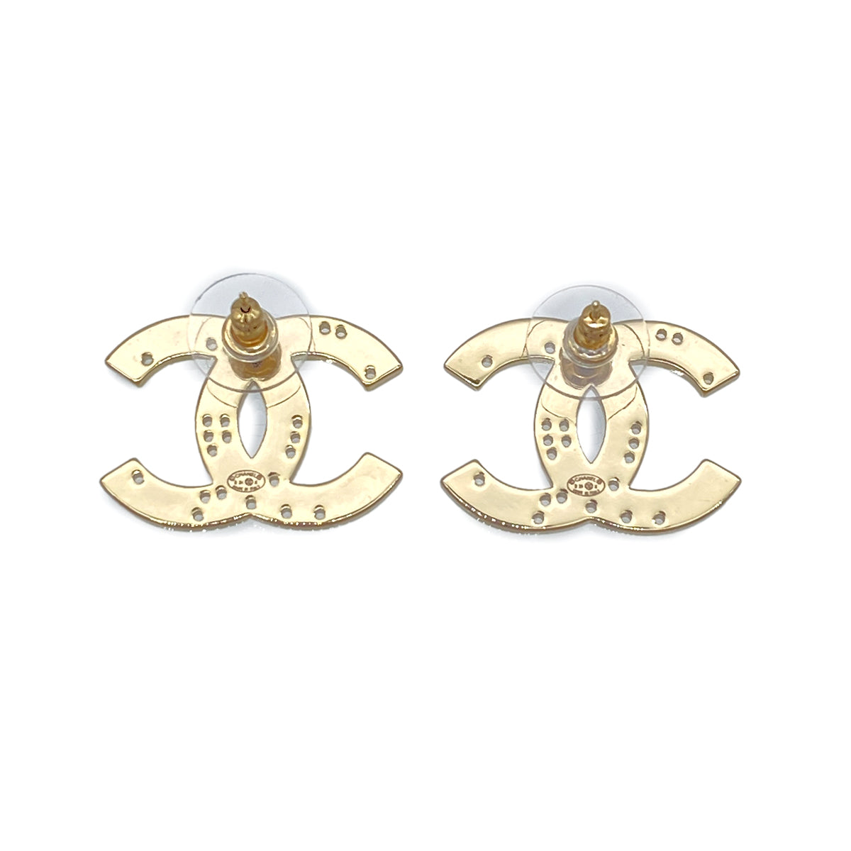 CHANEL EARRINGS COCOMARK RHINESTONE ACCESSORY B24K 90266437
