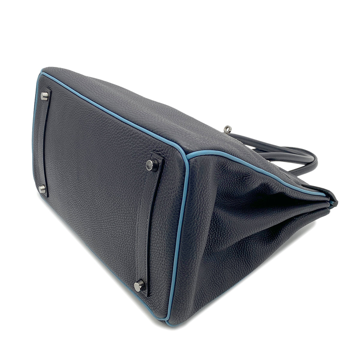 HERMES BIRKIN 35  BLEU NUIT BLEU JEAN TOGO HAND BAG □H SHW 90266438