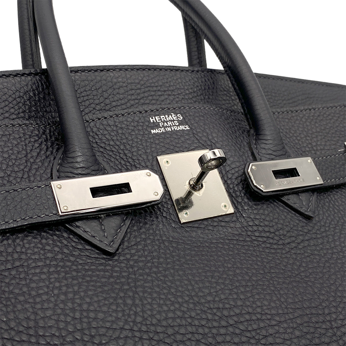 HERMES BIRKIN 35  BLEU NUIT BLEU JEAN TOGO HAND BAG □H SHW 90266438