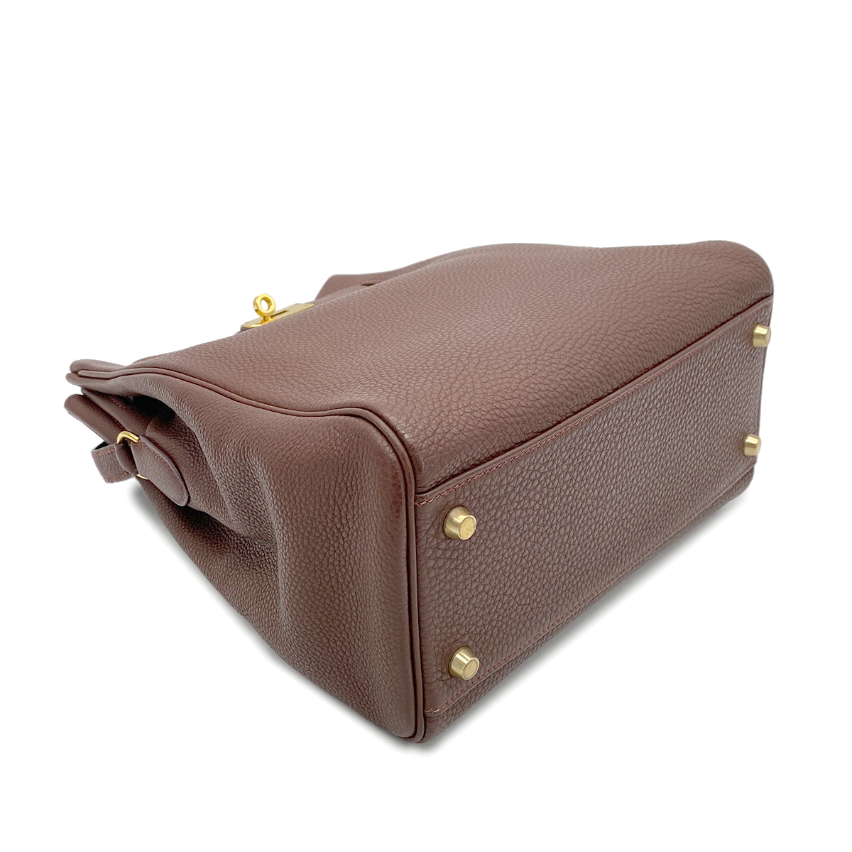 HERMES KELLY SPORTS BROWN TOGO SHOULDER BAG □E 90266444