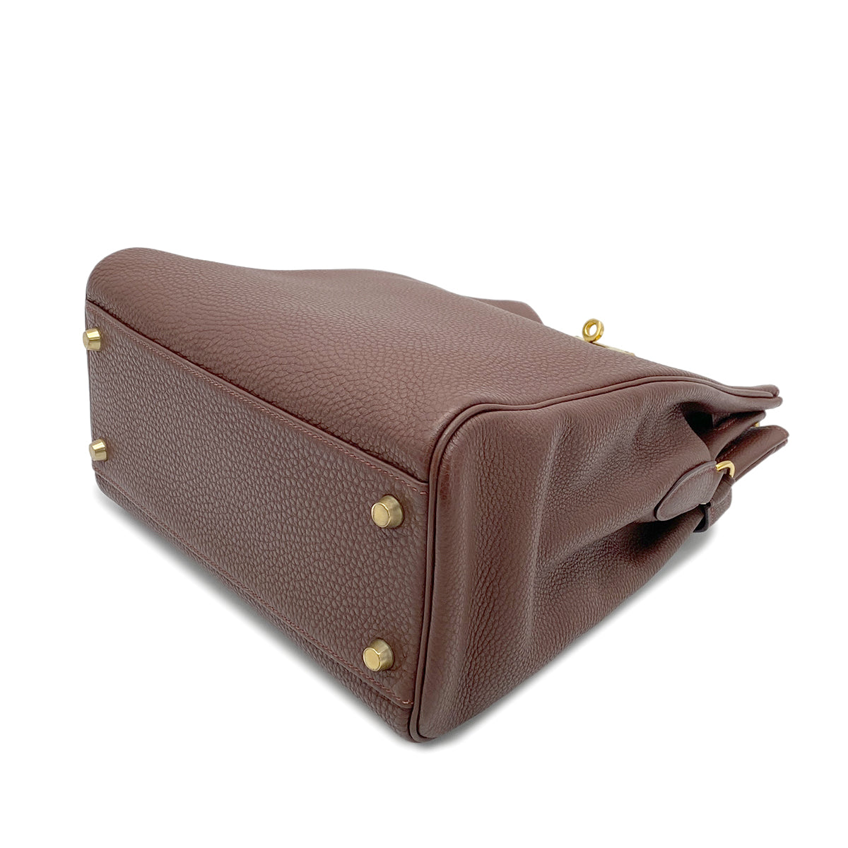 HERMES KELLY SPORTS BROWN TOGO SHOULDER BAG □E 90266444