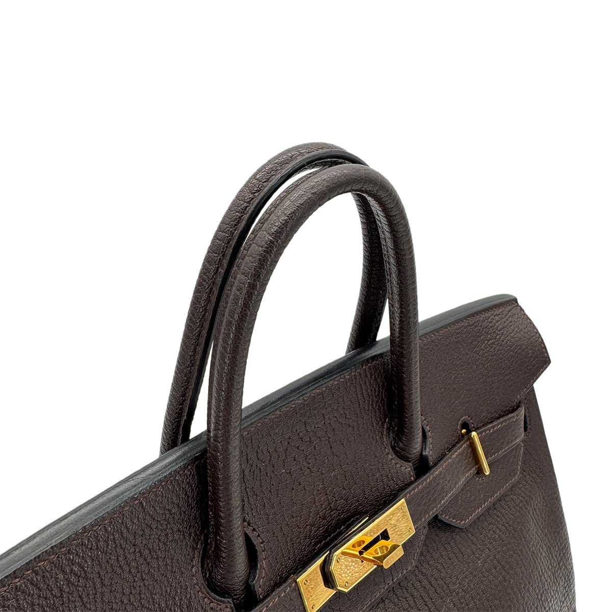 HERMES HAUT A COURROIES 32 COCAON CHEVRE HAND BAG □K GHW 90266450