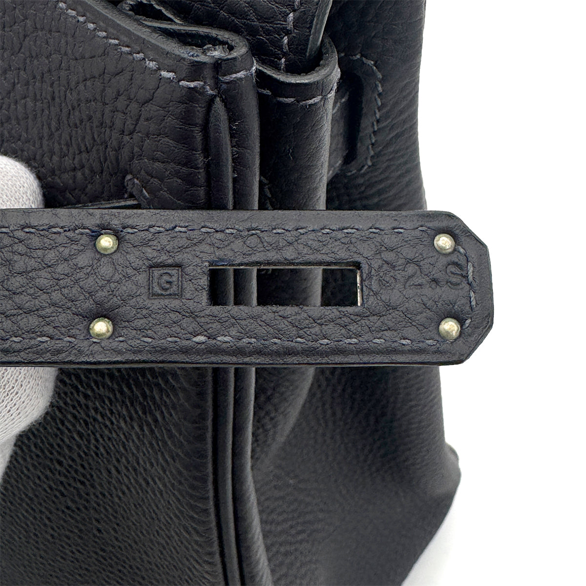 HERMES KELLY 32 RETOURNE BLEU NUIT TOGO HAND SHOULDER BAG □G SHW 90266715