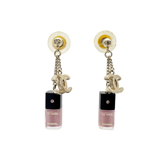 CHANEL EARRINGS COCOMARK COSMETICS SWING PINK ACCESSORY 08A 90266746