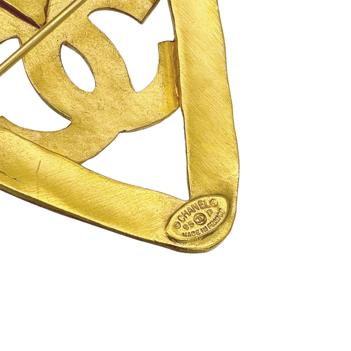 CHANEL VINTAGE COCOMARK BROOCH HEART ACCESSORY 95P 90266747