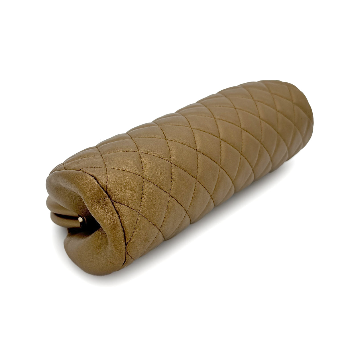 CHANEL VINTAGE MATELASSE CLUTCH BAG GOLD LAMB SKIN 90267384