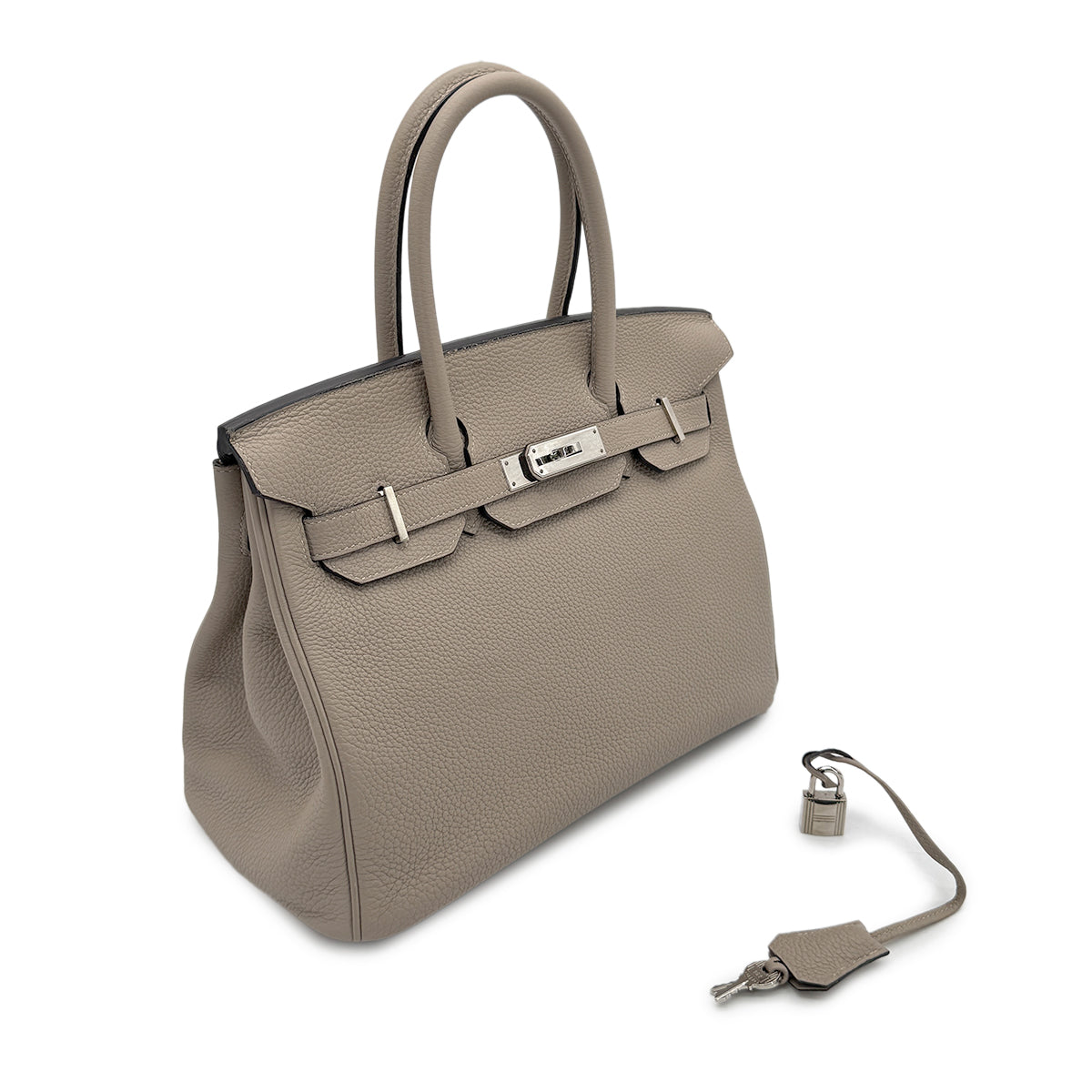 HERMES BIRKIN 30 GRIS ASPHALTE TOGO HAND BAG C SHW 90267390