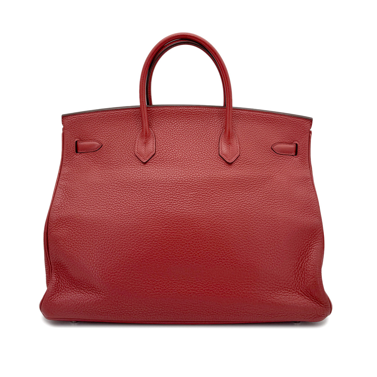 HERMES BIRKIN 40 RED TYPE TAURILLON CLEMENCE HAND BAG □M SHW 90267400