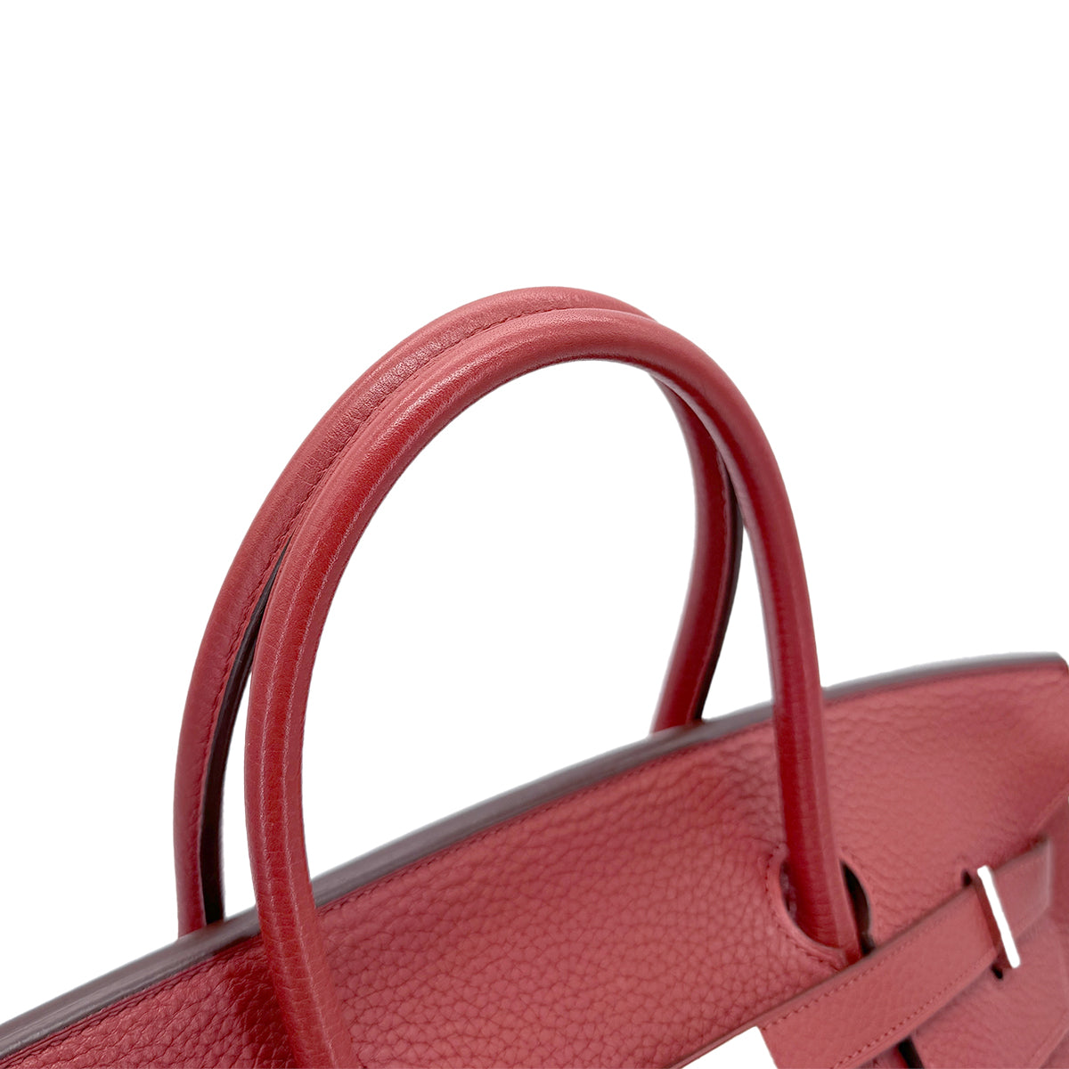 HERMES BIRKIN 40 RED TYPE TAURILLON CLEMENCE HAND BAG □M SHW 90267400