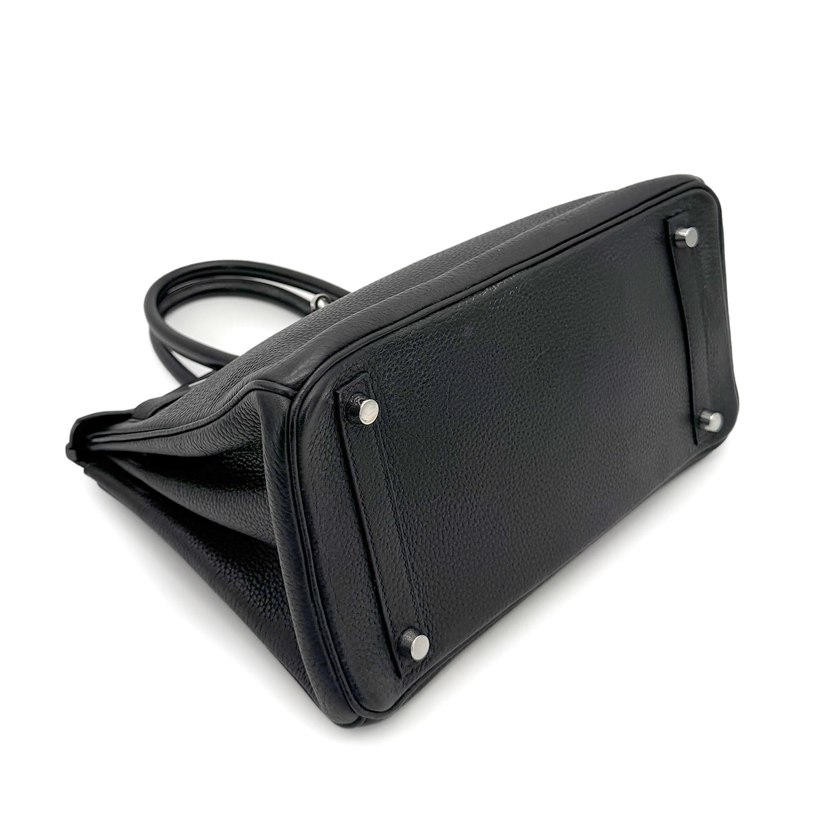 HERMES BIRKIN 30 BLACK TOGO HAND BAG □N SHW 90267403