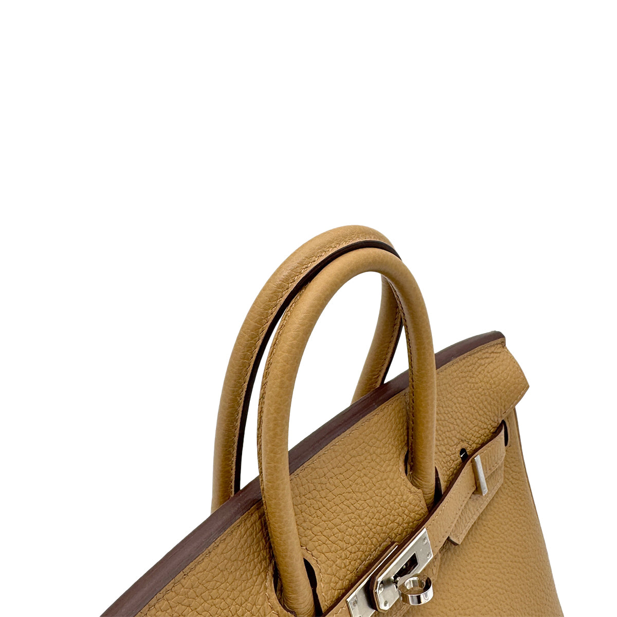 HERMES BIRKIN 25 BISCUIT TAURILLON CLEMENCE HAND BAG Z SHW 90267405