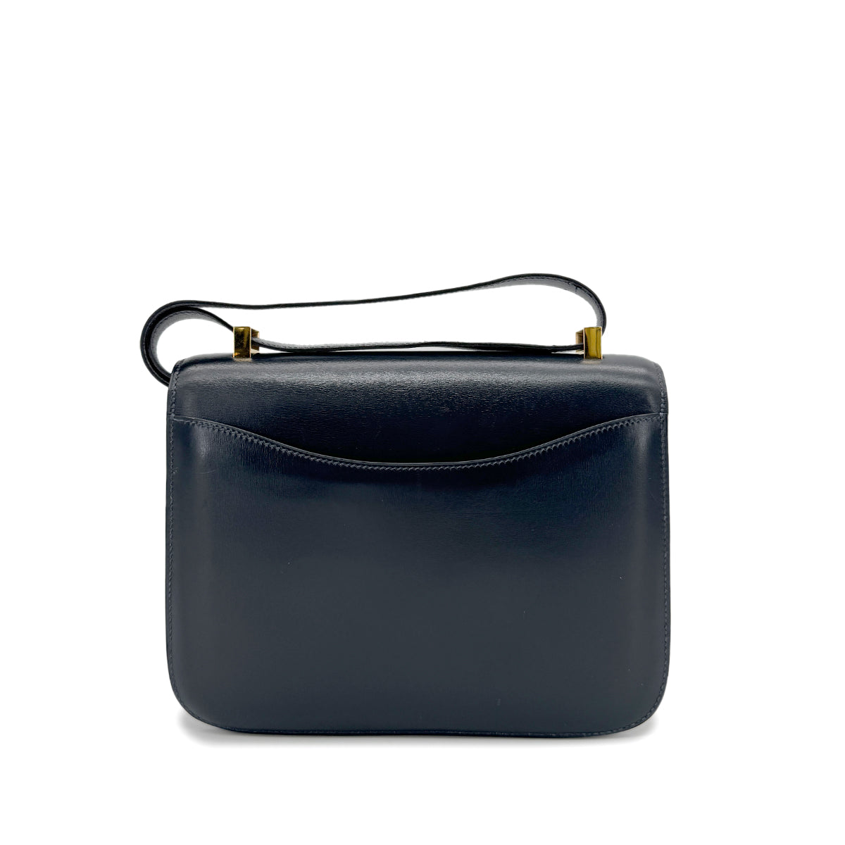 HERMES CONSTANCE NAVY BOXCALF SHOULDER BAG 〇S GHW 90267406