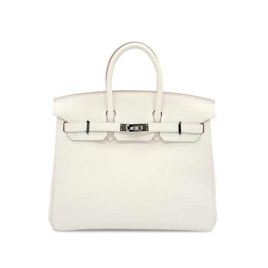 HERMES BIRKIN 25 CRAIE TAURILLON CLEMENCE HAND BAG Y SHW 90267429