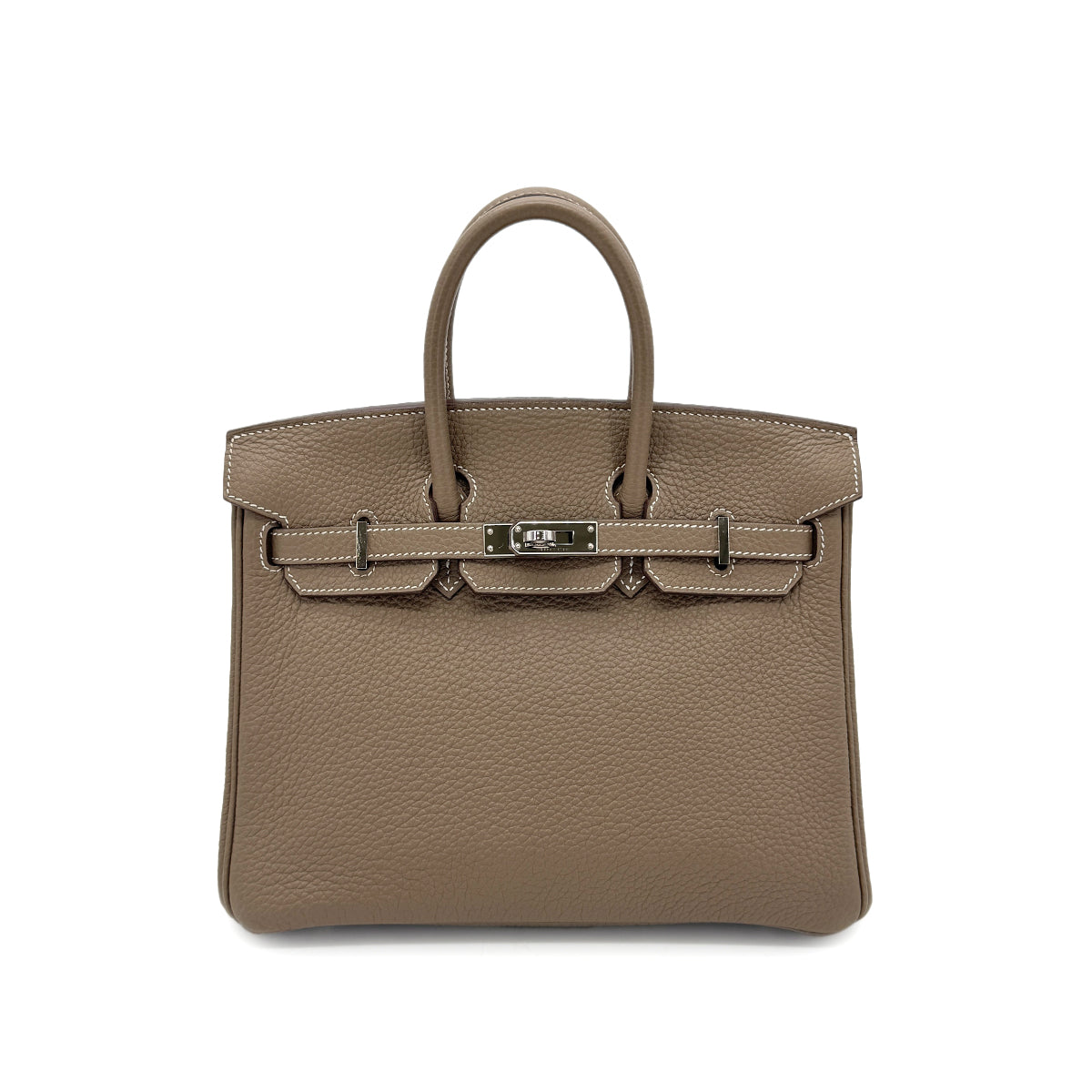 HERMES BIRKIN 25 ETOUPE TOGO HAND BAG Y SHW 90267431