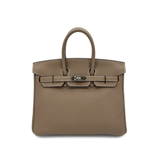 HERMES BIRKIN 25 ETOUPE TOGO HAND BAG Y SHW 90267431