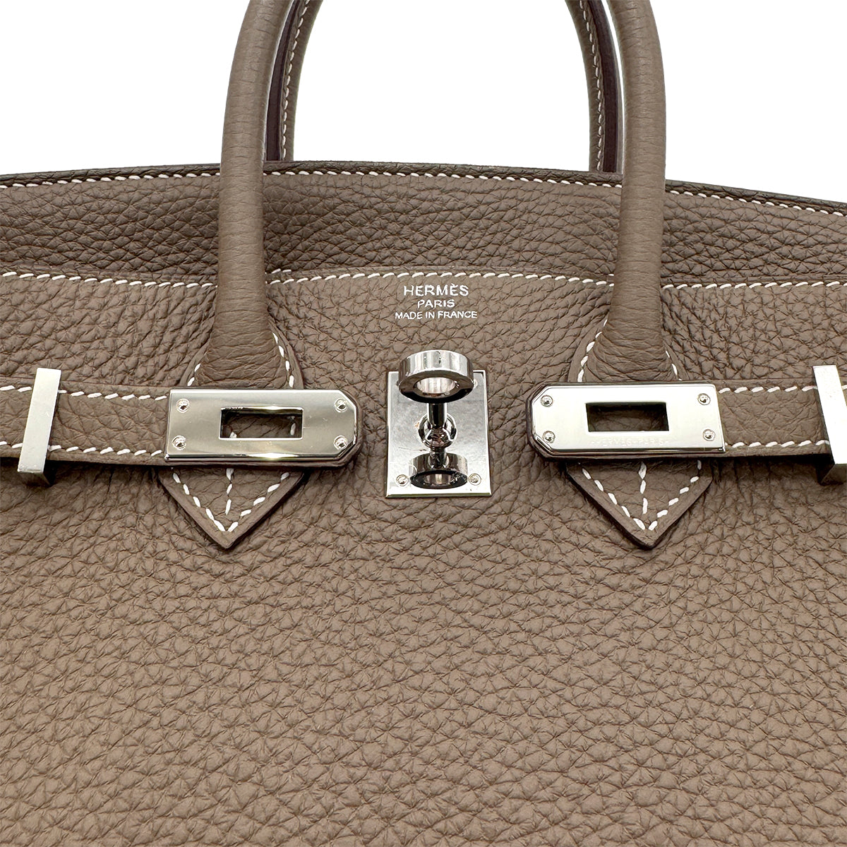 HERMES BIRKIN 25 ETOUPE TOGO HAND BAG Y SHW 90267431