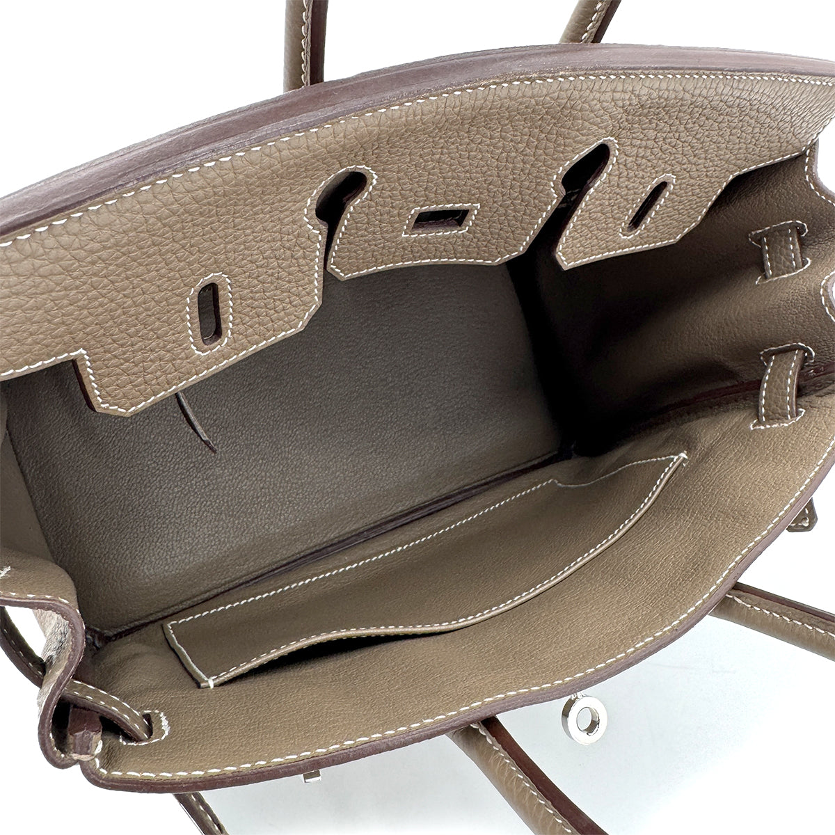 HERMES BIRKIN 25 ETOUPE TOGO HAND BAG Y SHW 90267431