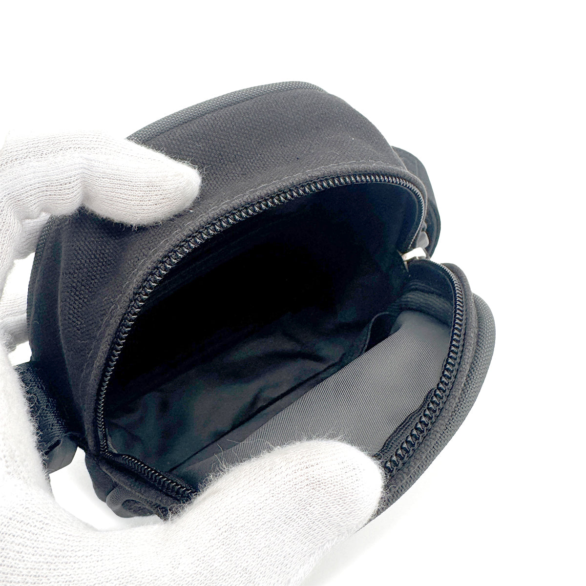 CHANEL VINTAGE SPORTSLINE NYLON SHOULDER BAG BLACK 90267444