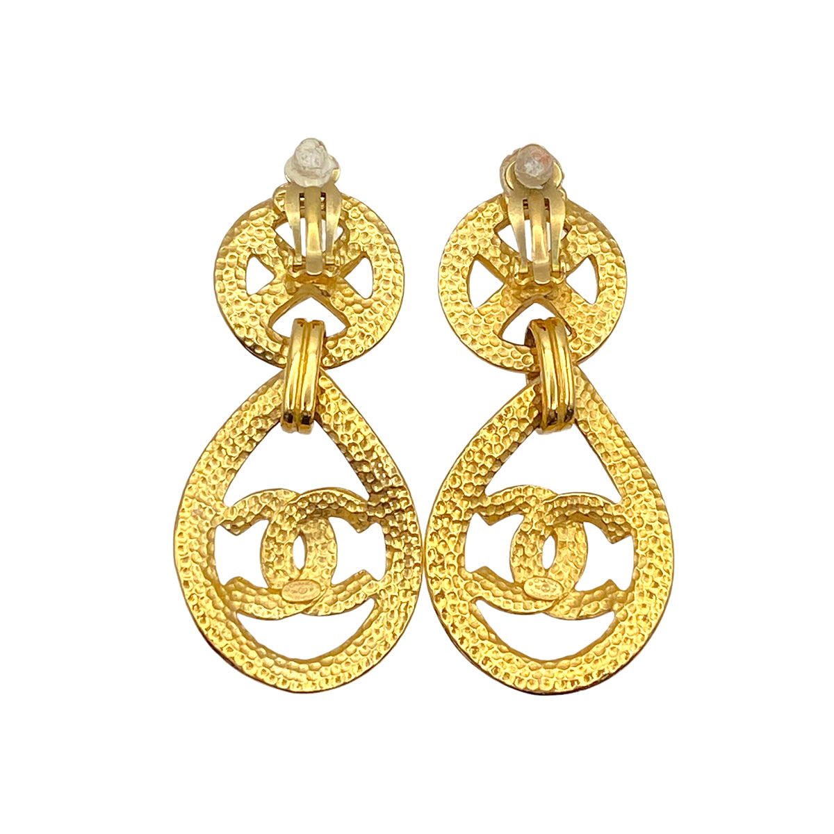 CHANEL VINTAGE EARRINGS COCOMARK SWING ACCESSORY 96P 90267474